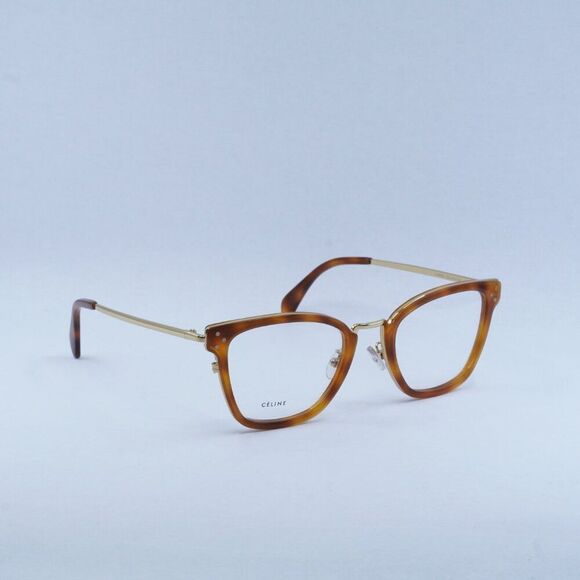 🕶️ New Celine CL50002U 055 Eyeglasses - Havana Gold Frame - Picture 4 of 10
